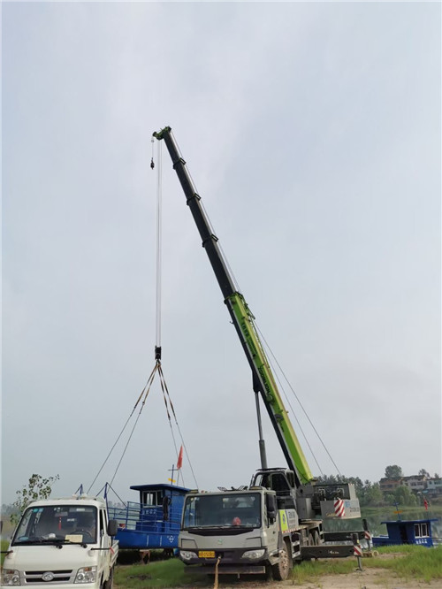 眉山市桥梁建设吊装案例